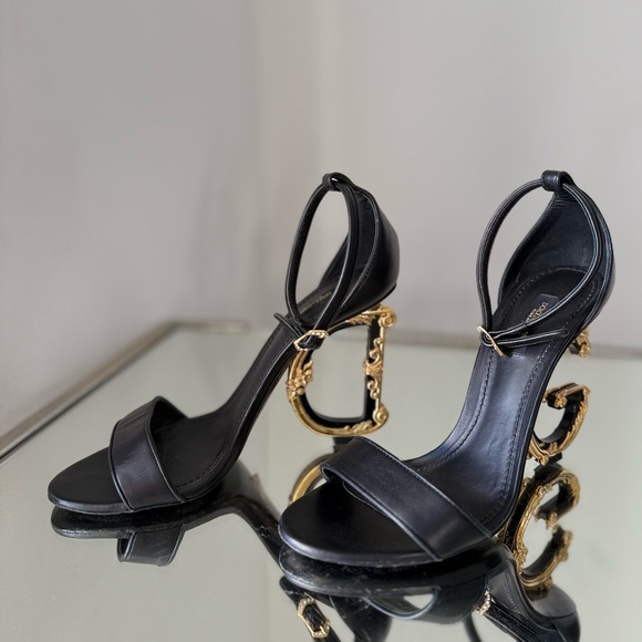 Dolce & Gabbana Baroque DG 105mm leather sandals 39 $1,345 - Picture 11 of 16